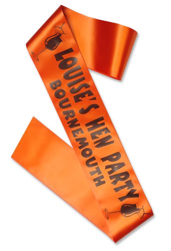 cocktail hen party sash