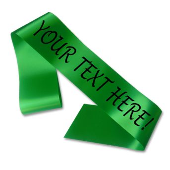 Green Personalised Sash