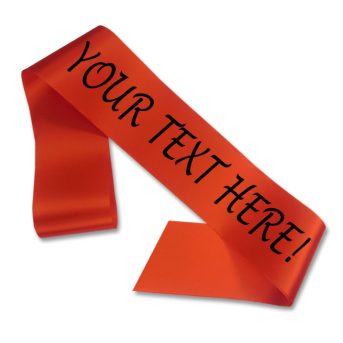 Orange Personalised Sash