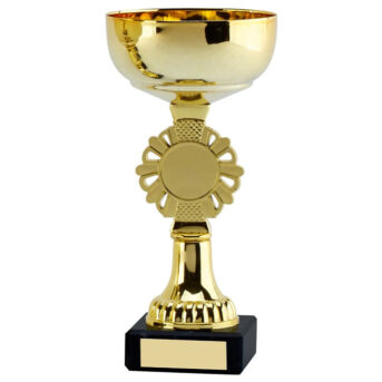 Shield Rosette Gold Presentation Cup