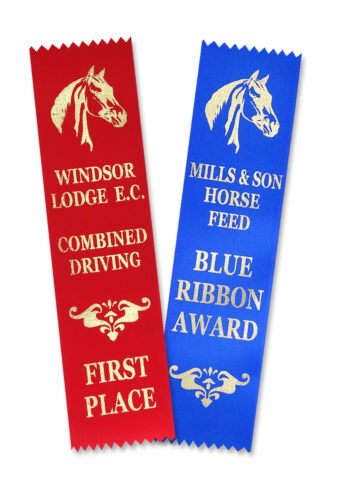 Horse Head Equestrian Award Ribbons