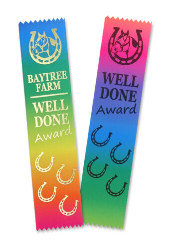 Rainbow Horse Award Ribbons